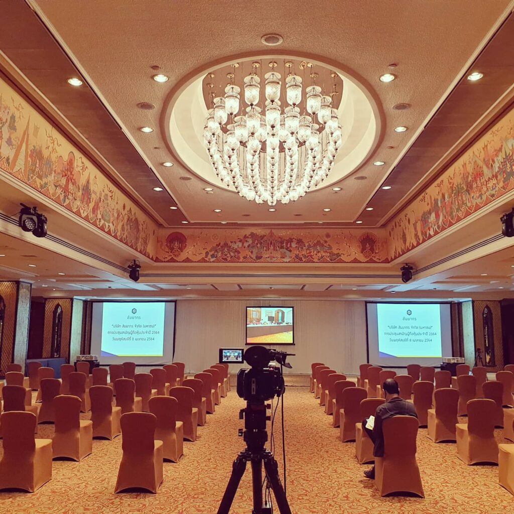 บริการถ่ายวีดีโองานประชุม เช่าจอ เช่าเครื่องเสียง